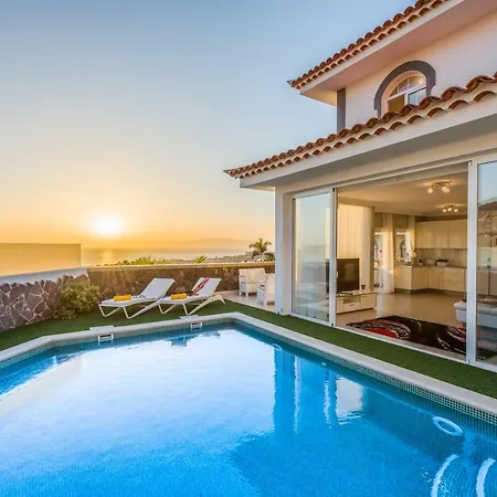 Luxury White Villa With Sea View, Heated Pool Costa Adeje  Esterno foto