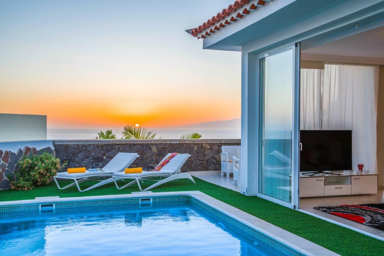 Luxury White With Sea View, Heated Pool Willa Costa Adeje (Tenerife)